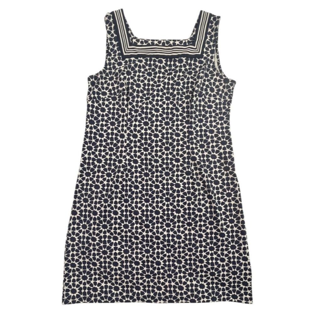 Talbots Petite Geometric Print Sleeveless Jersey Dress – MP